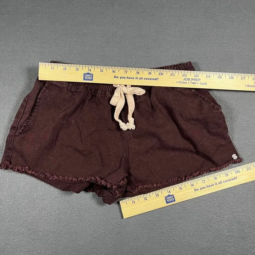 Volcom Women's Brown and Burgundy Shorts - Picture 4 of 6